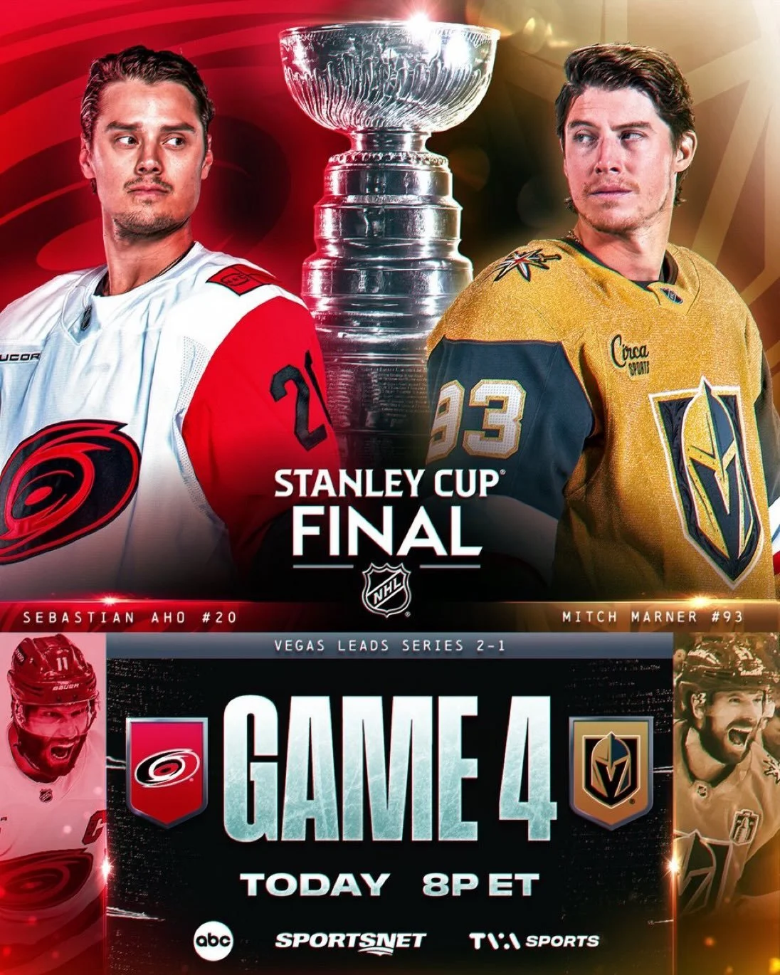 The amazing action for this incredible week continues tonight. Every Stanley Cup Final game has been incredible and game 4 goes tonight. Puck drop 6pm.

✅3 more sleeps to Canada&rsquo;s World Cup opener. Take a late lunch or Friday afternoon off and 