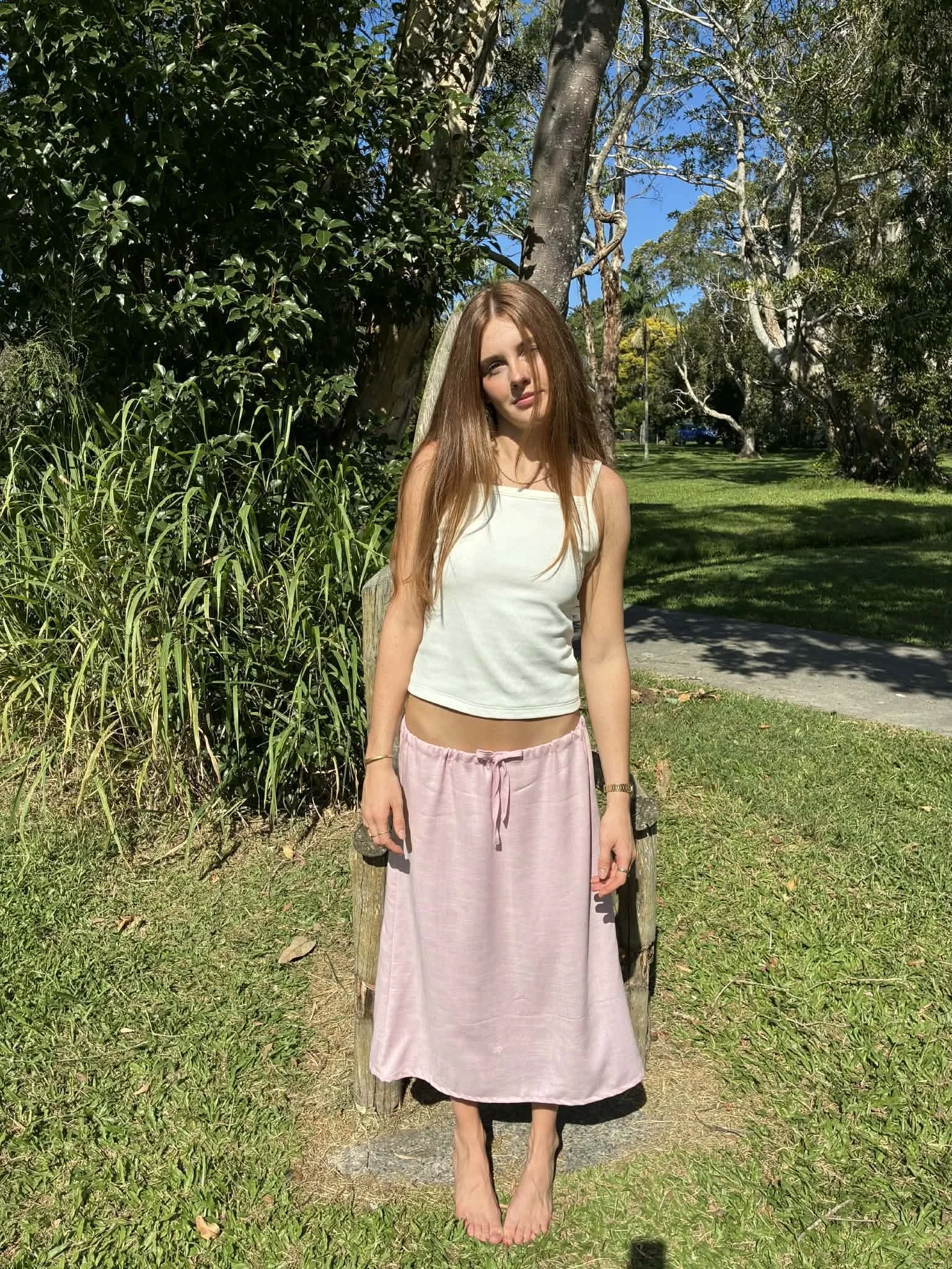 Texture Ties Skirt - Blossom