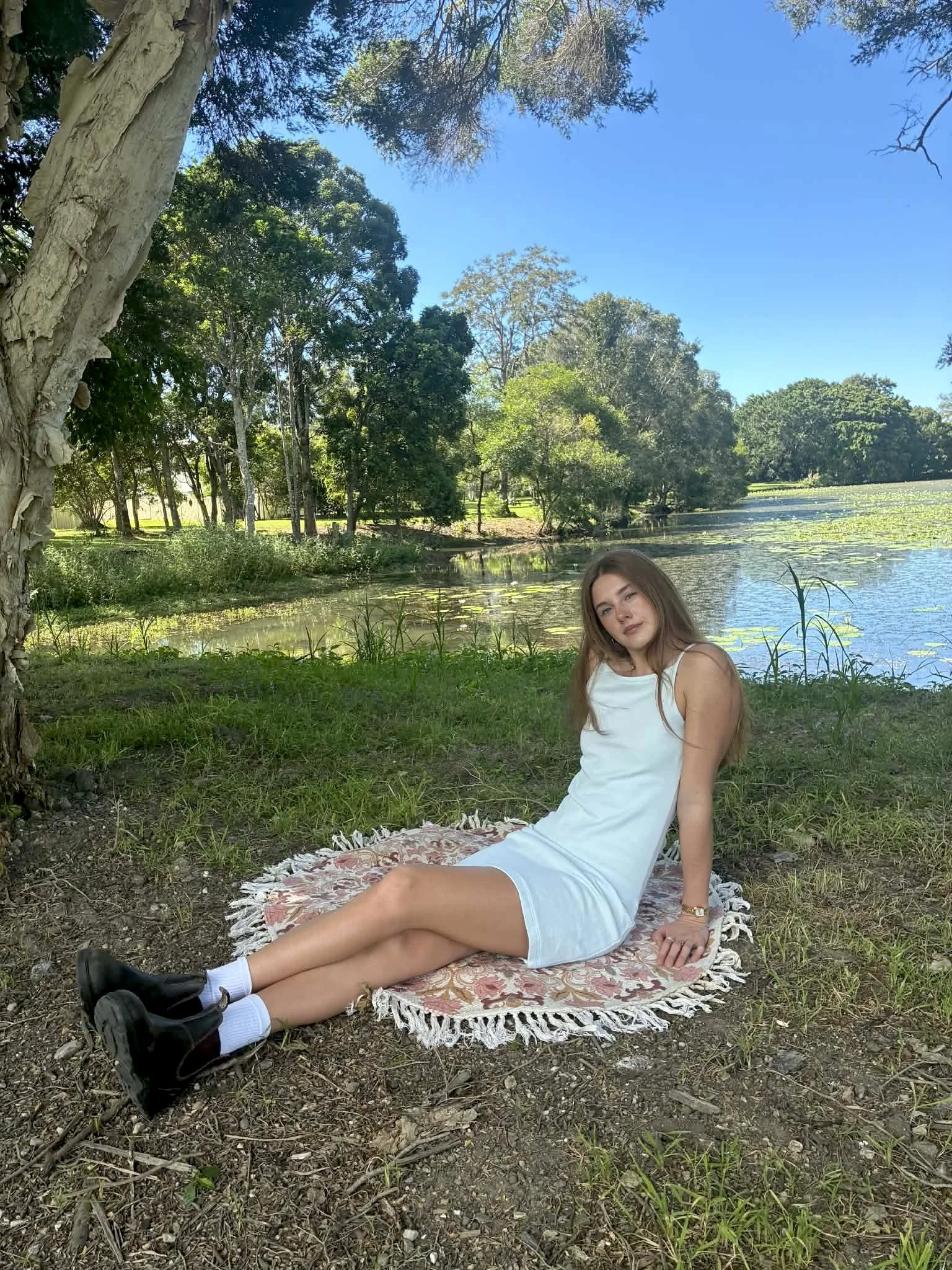 Mini Rib Dress - Sky