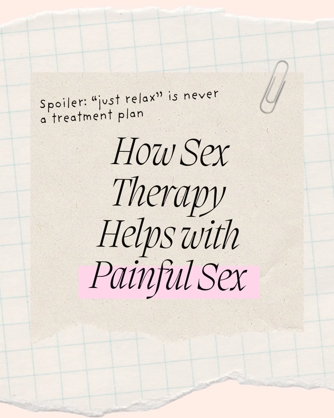 There&rsquo;s always more to the story; s*x therapy can help you make sense of yours 📝

#sextherapy #painfulsex #therapy #relationships #couples