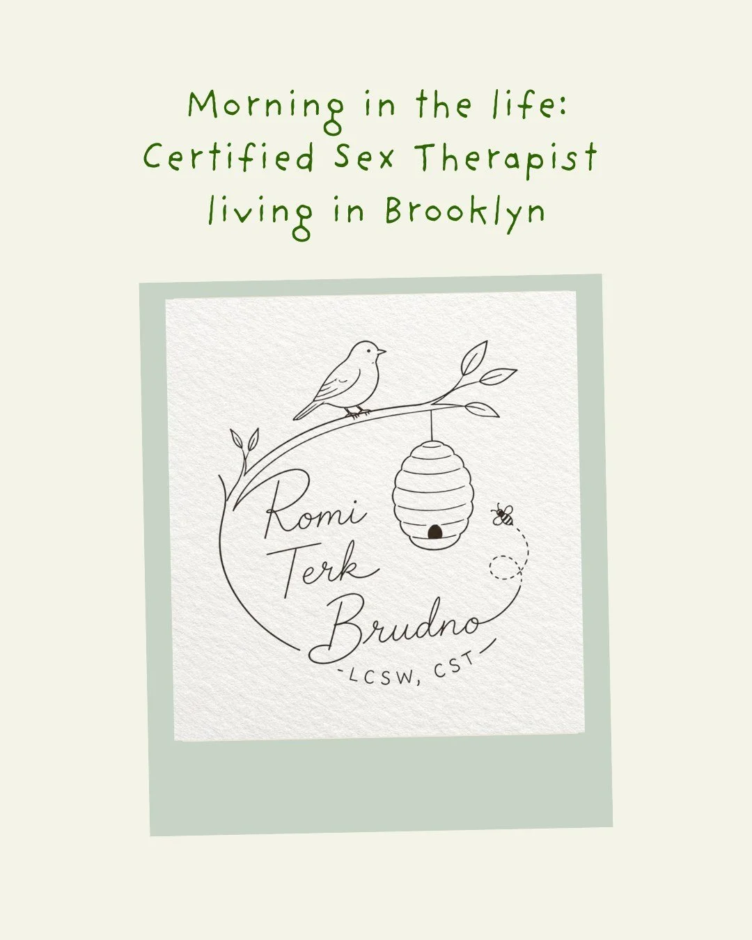 A little peek into a morning in my life as a certified sex therapist ☀️🗞️

Matcha, Theo, movement, and meaningful conversations are some of my favorite parts of the day. 

Thanks for spending the morning with us 🤍

#pelvicpain #sextherapy #thepelvi