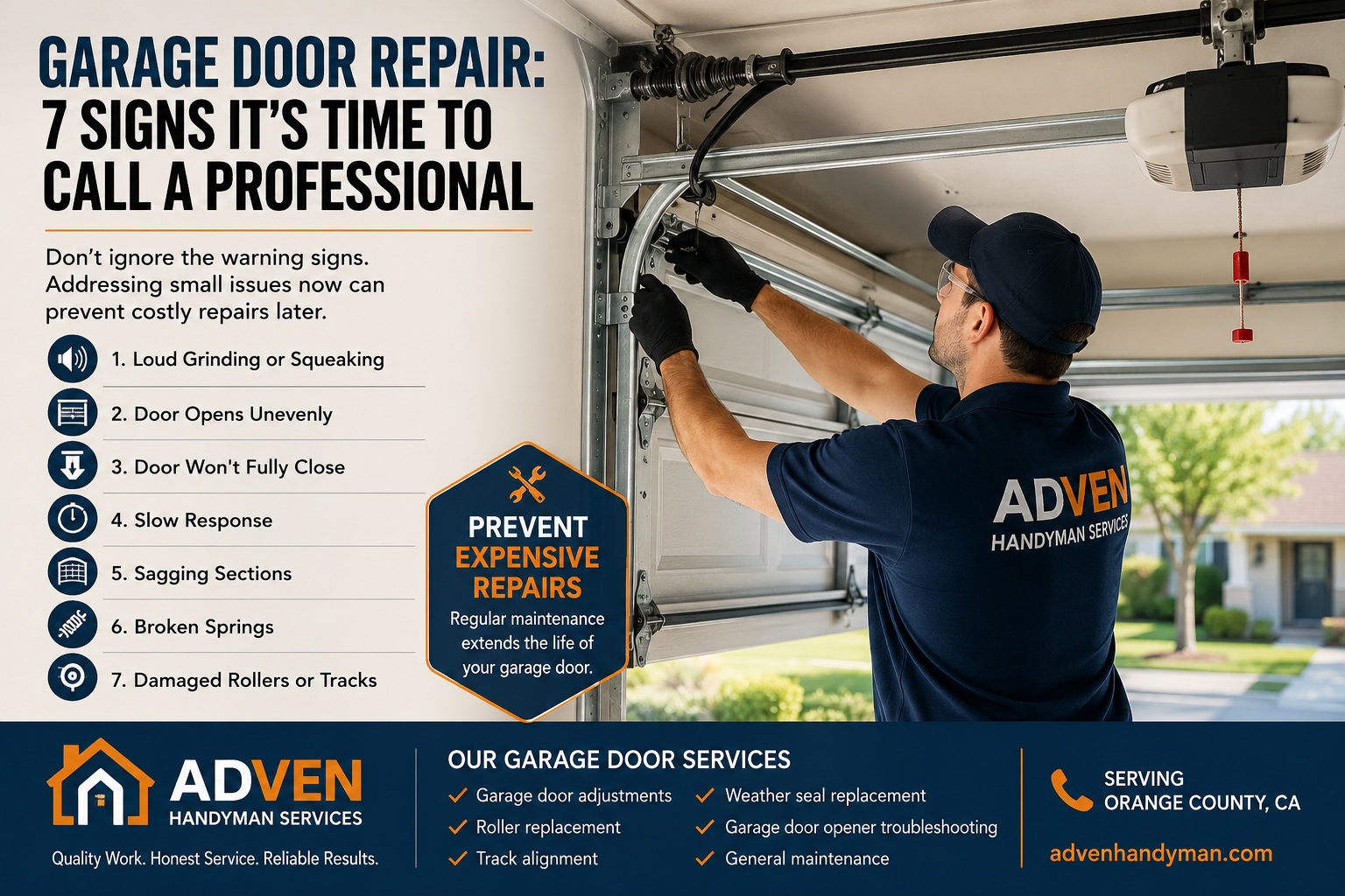 Garage Door Repair: 7 Signs It's Time to Call a Professional