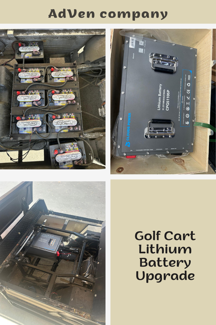 Golf cart lithium battery upgrade — Orange County, CA
