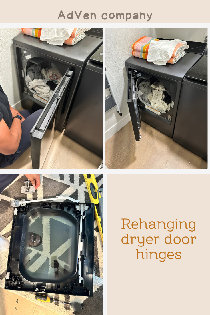 Dryer door hinge repair — Orange County, CA