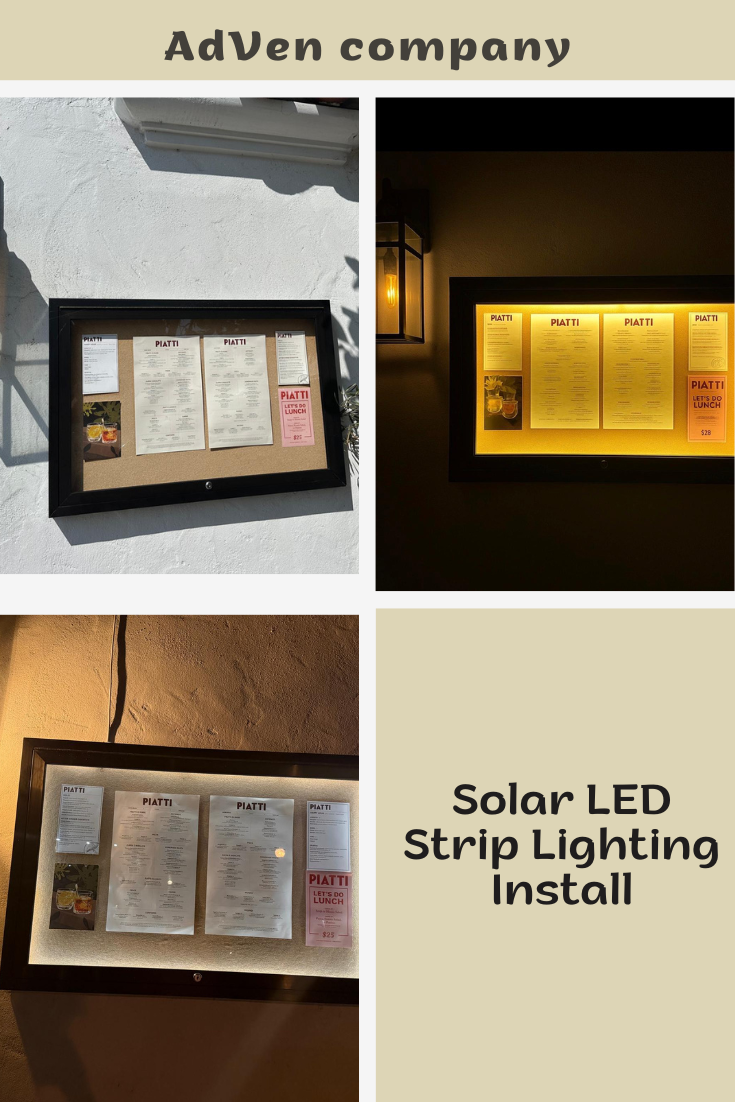 Solar LED strip lighting installation — Orange County, CA