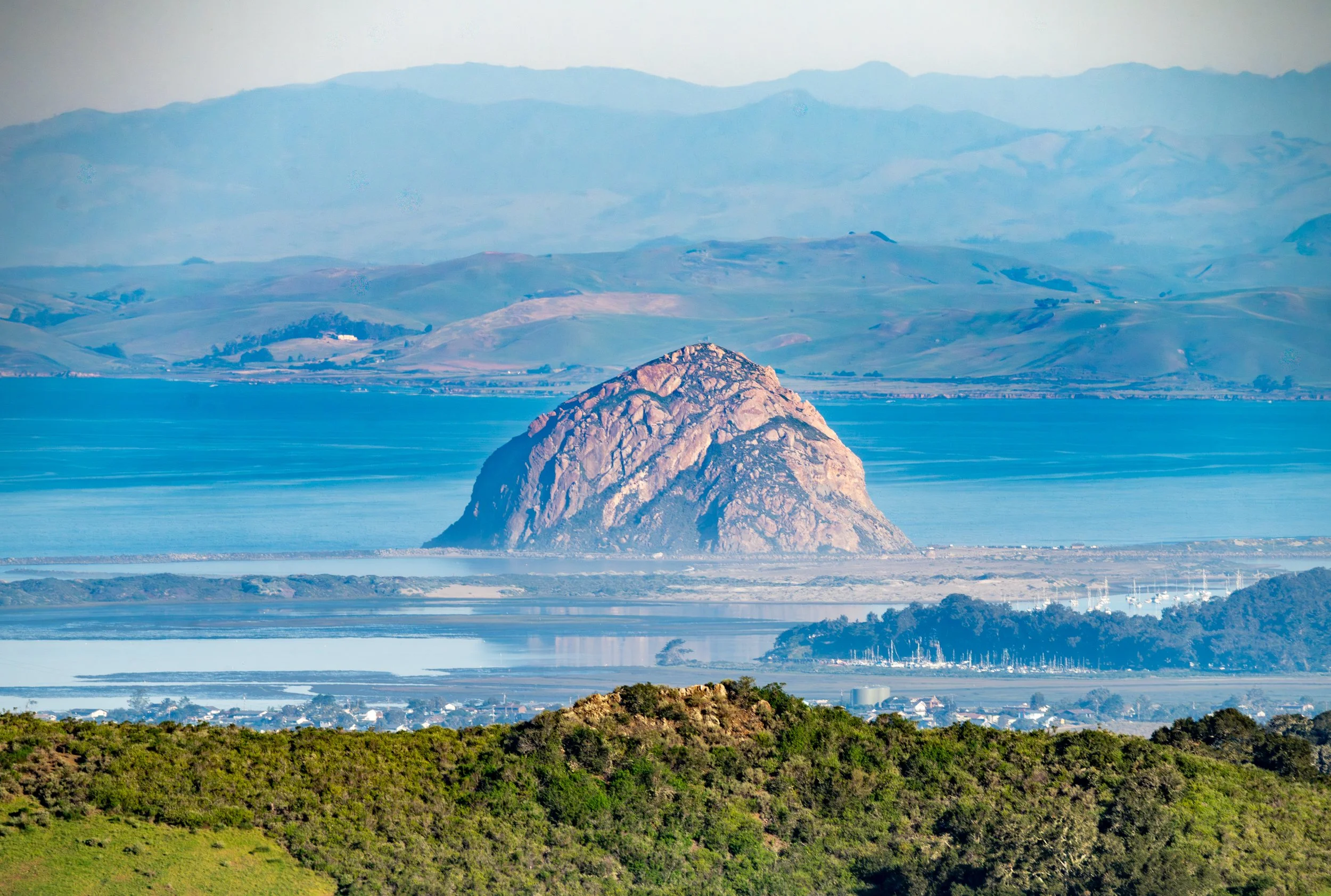 Morro Rock from a distance. 