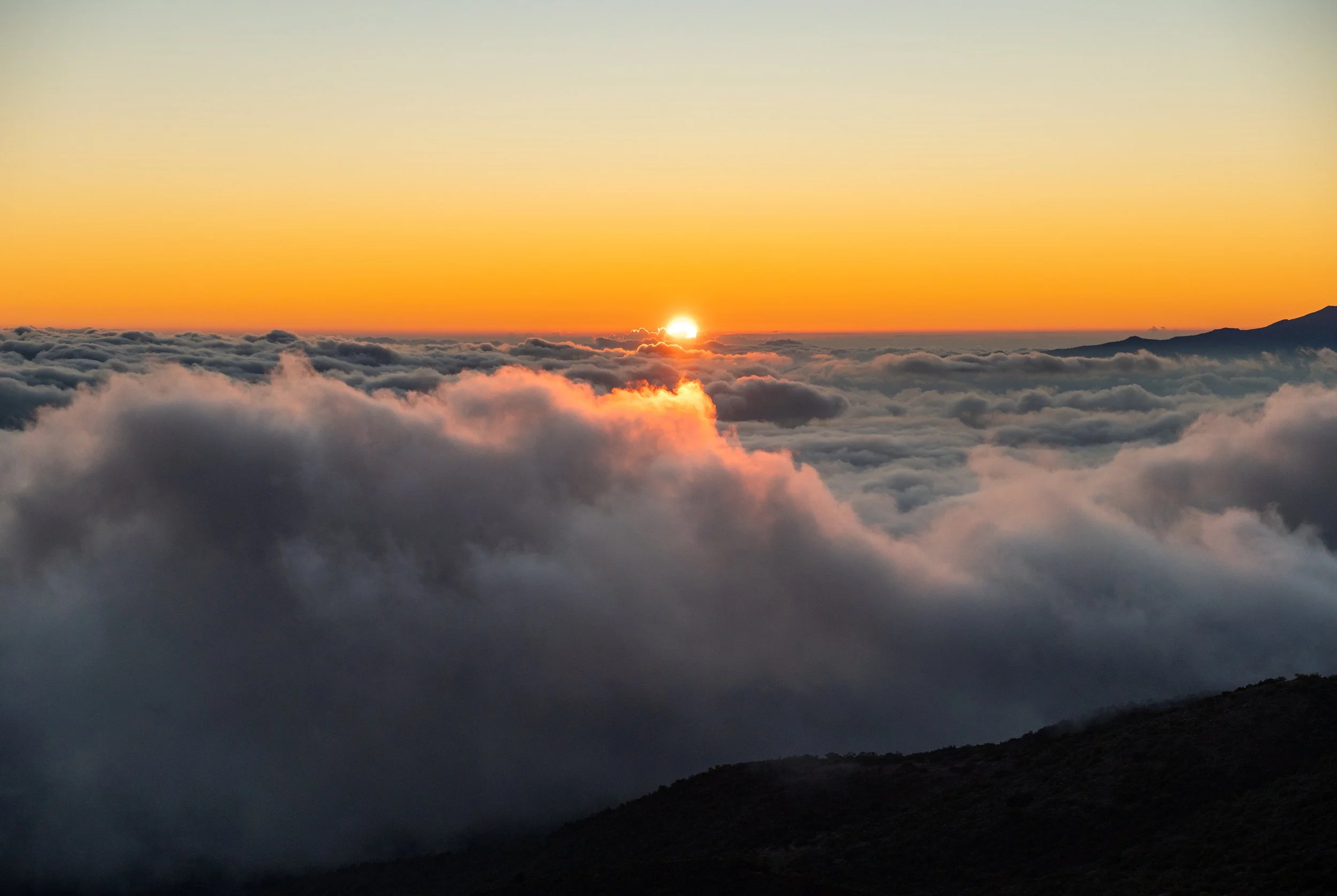 Above the clouds on Mauna Kea. 