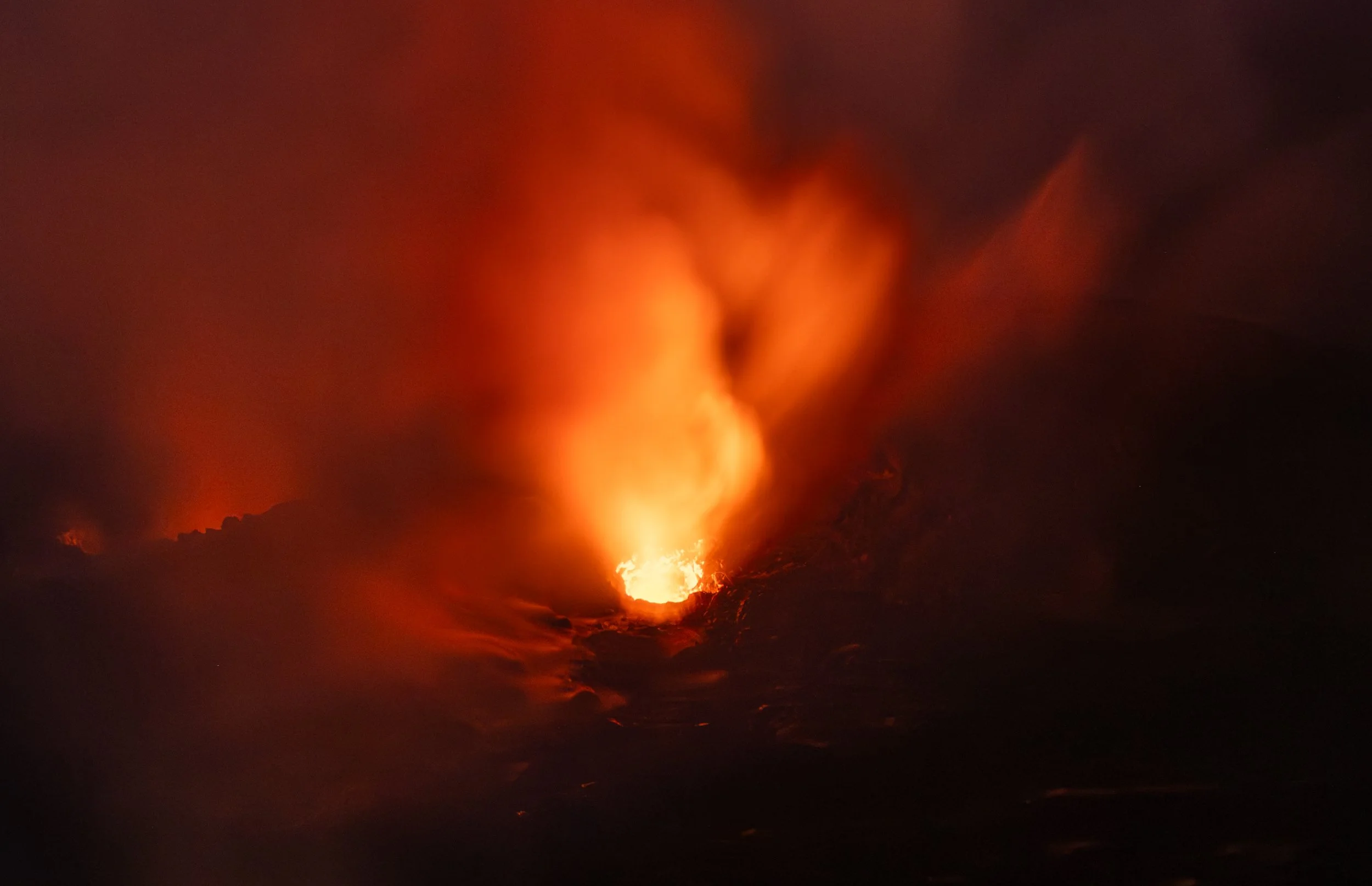 Kilauea Volcano on the verge of erupting. 