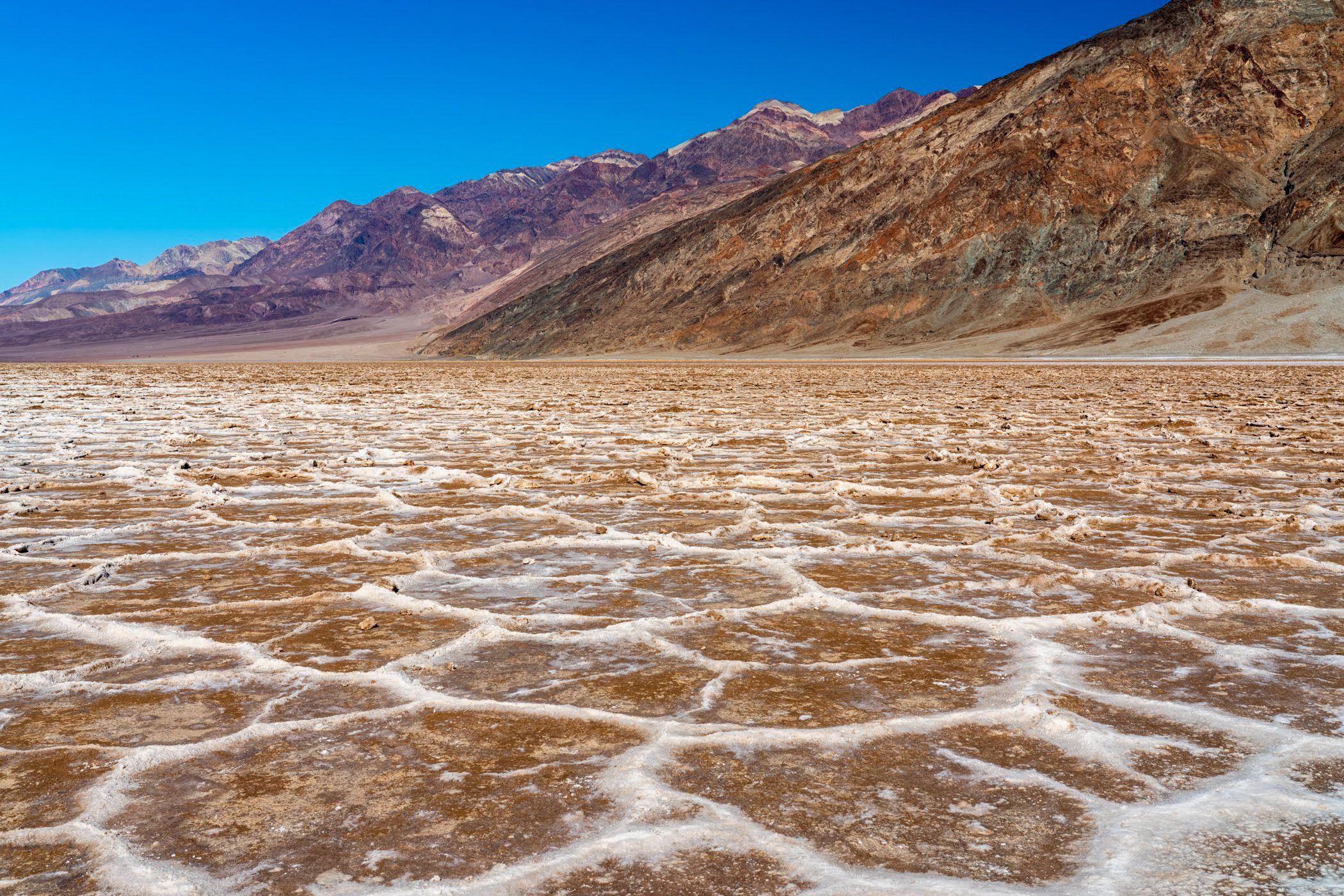 Badwater Basin in Death Valley National Park. 