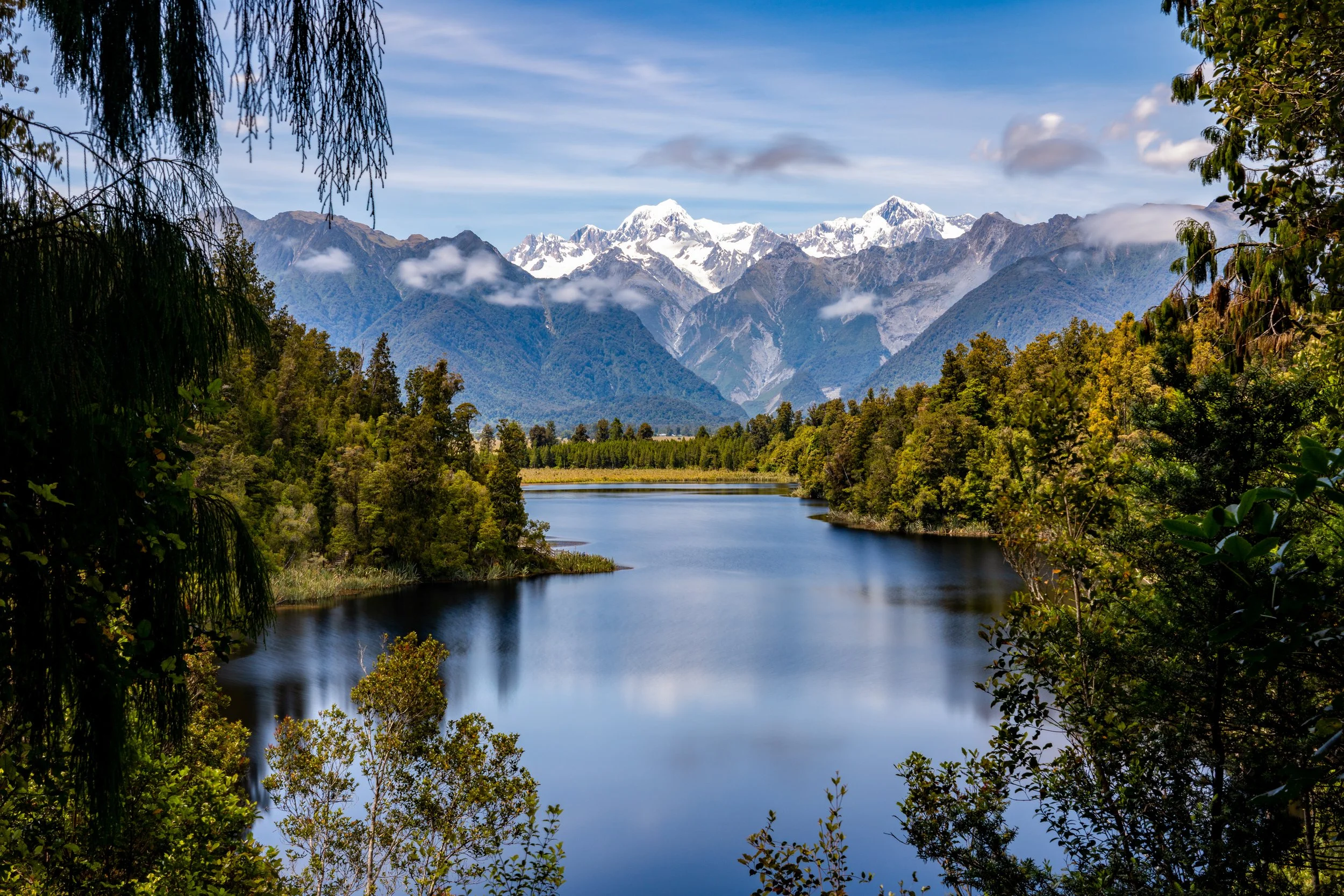 Mount Cook
A view of the largest mountain in New Zealand from Lake Matheson. 