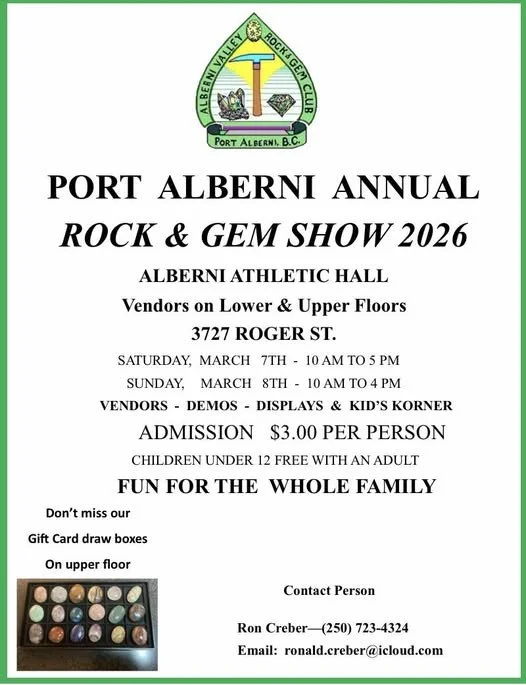 Port Albernie Valley Rock & Gem Show