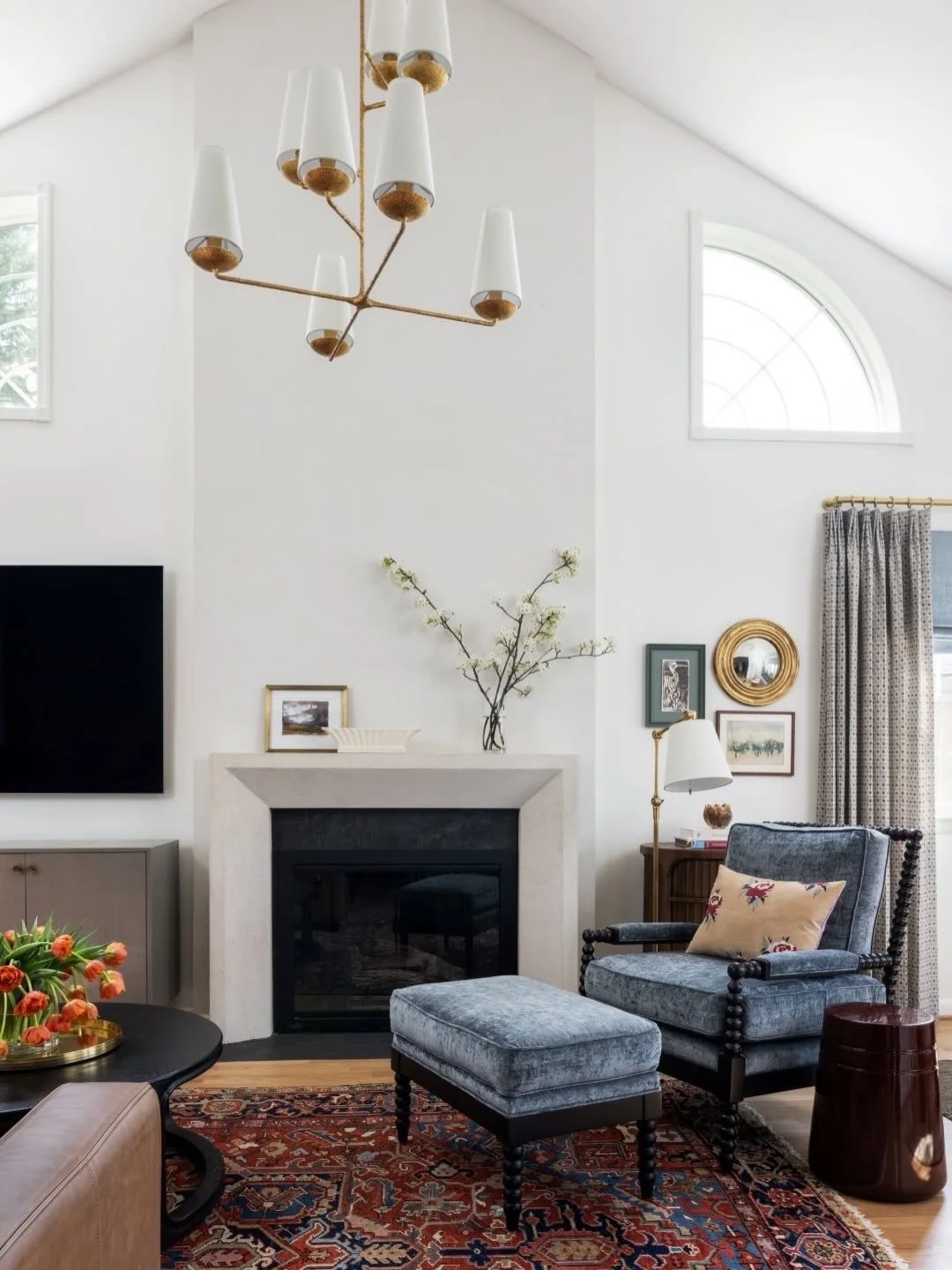 You&rsquo;ve seen the Foyer and the Dining Room...here we present the Living Room of our McLean project.
I won&rsquo;t lie &mdash; this one tested us. 😅
Before we even got to the beautiful part, there was a lot of problem-solving. Subtle architectur