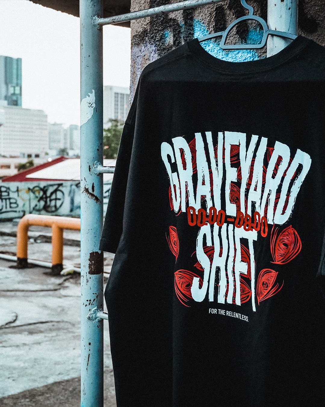 HYPNOTIZED. 🌀

All eyes on the Graveyard Shift.

Tap the link in bio to shop the drop.

⁠#graveyardshift #undergroundstreetwear #darkstreetwear #streetwearculture #streetwearstartup⁠