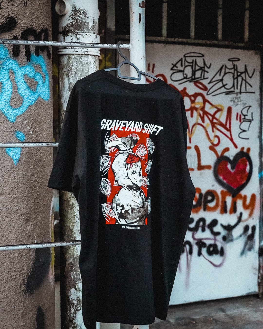 Brains. 🧠

All eyes on the Graveyard Shift. 👁️
For the relentless.

Available now. Link in bio.

#sgstreetwear #streetwearsingapore #localbrand #streetwearculture