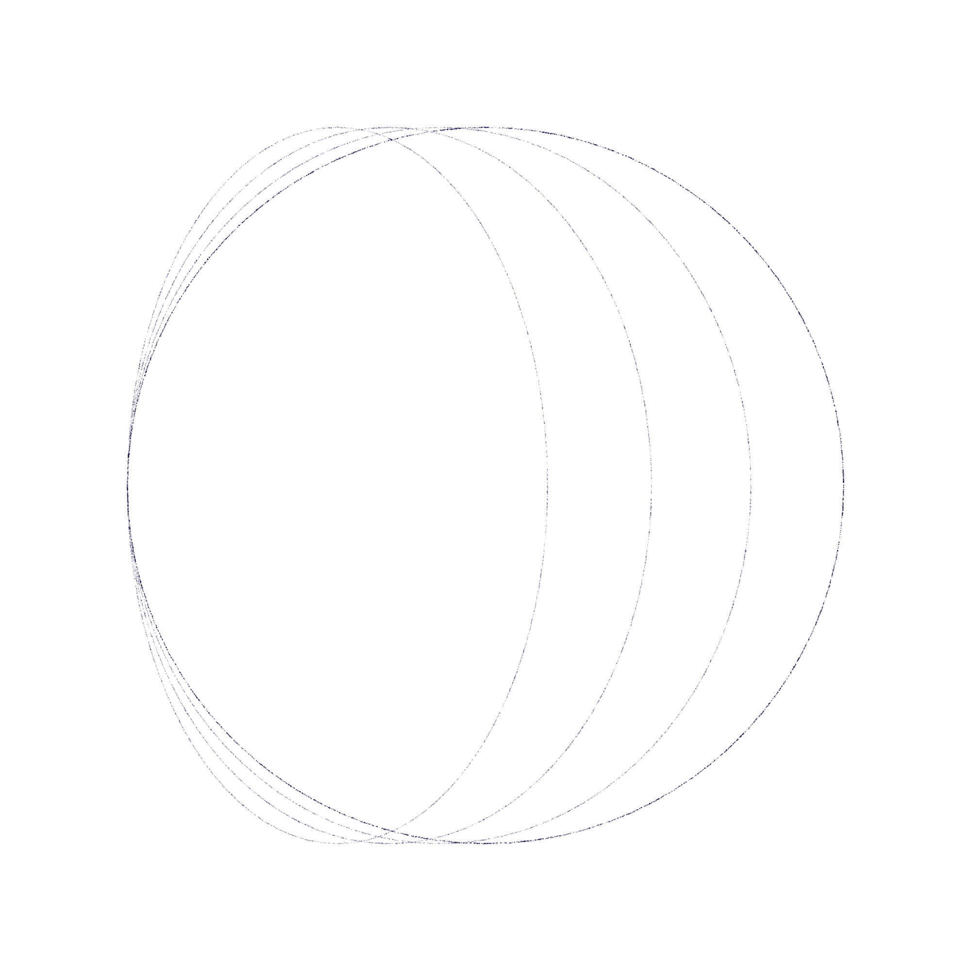 Black background with multiple overlapping blue contour lines forming a circular pattern.