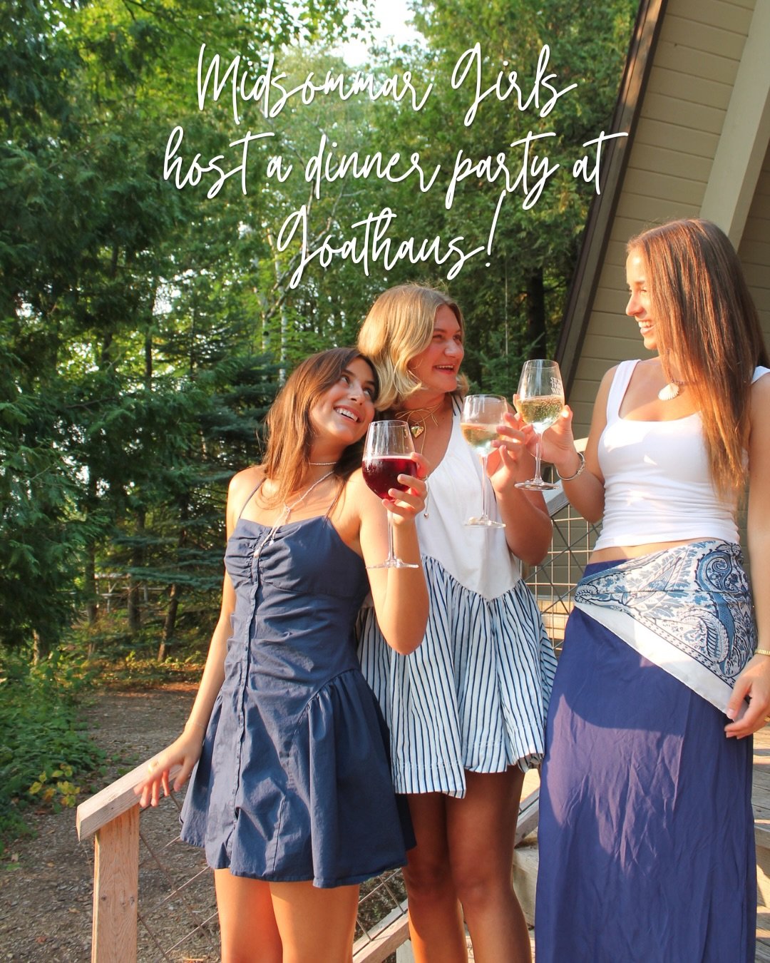 The Midsommar Girls hosted a dinner party during their staycation @goathausdoorcounty !! 

#dinnerparty #doorcounty #wisconsin #dinner #hosting 

Fit Check!

Tablescape!

Details, Details, Details!

So many drinks to choose from! 

Picture time! 

Wi
