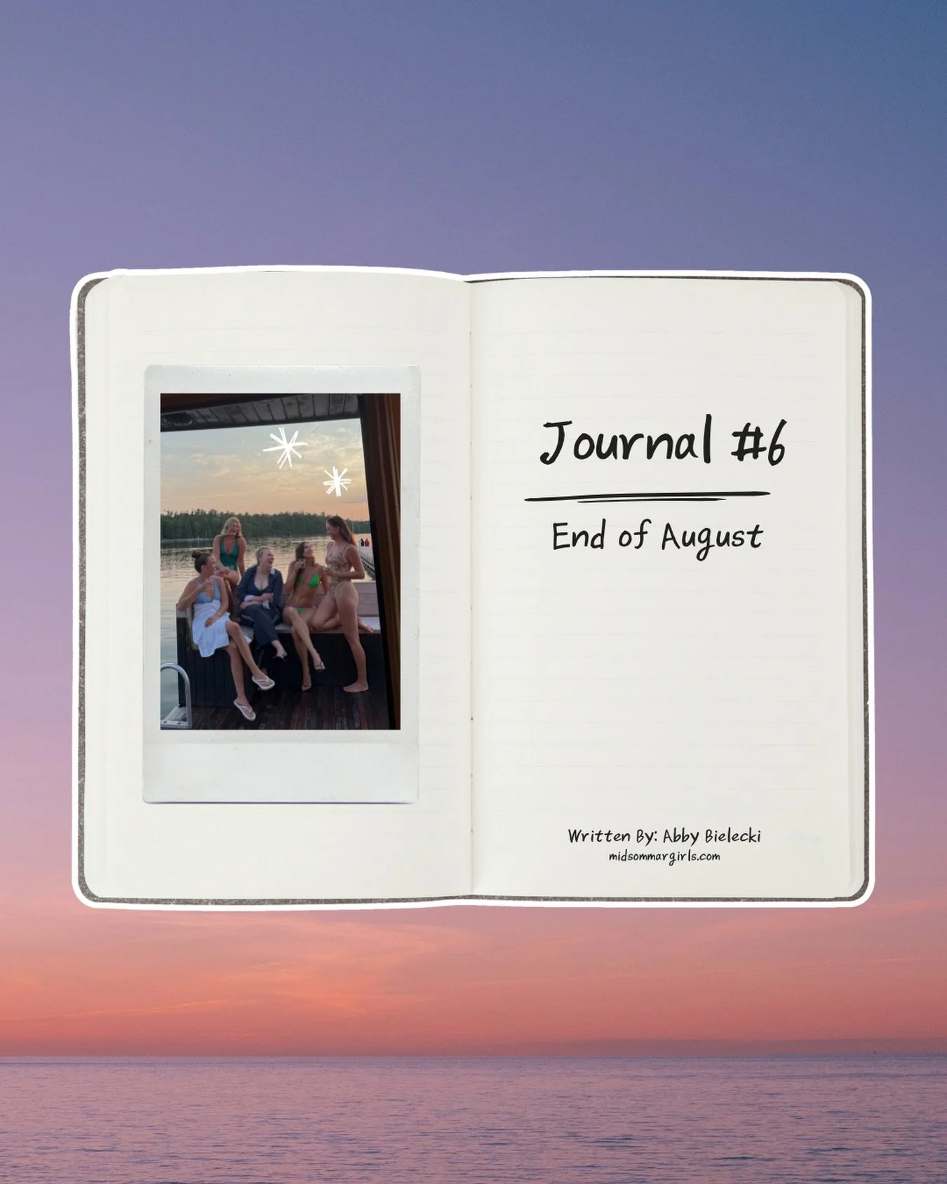 End of August has Abby reflecting on a summer that meant more than she ever expected. Journal 6 is out, link to read in bio! 

#midsommargirls #doorcounty #endofaugust #doorcountywisconsin #wisconsinsummer