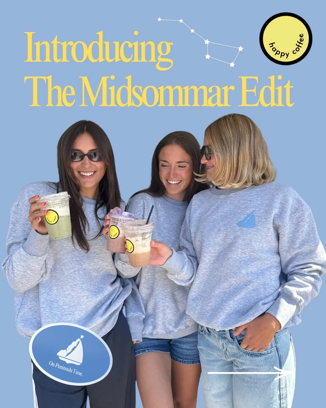 Introducing The Midsommar Edit 🌟 A line up of two local brand collaborations for the long holiday weekend! 

Grab your Midsommar Latte from @happycoffee.doco 
And a Midsommar Crewneck from @the_doorstop 

Starting 9/3 🇺🇸

See you there!