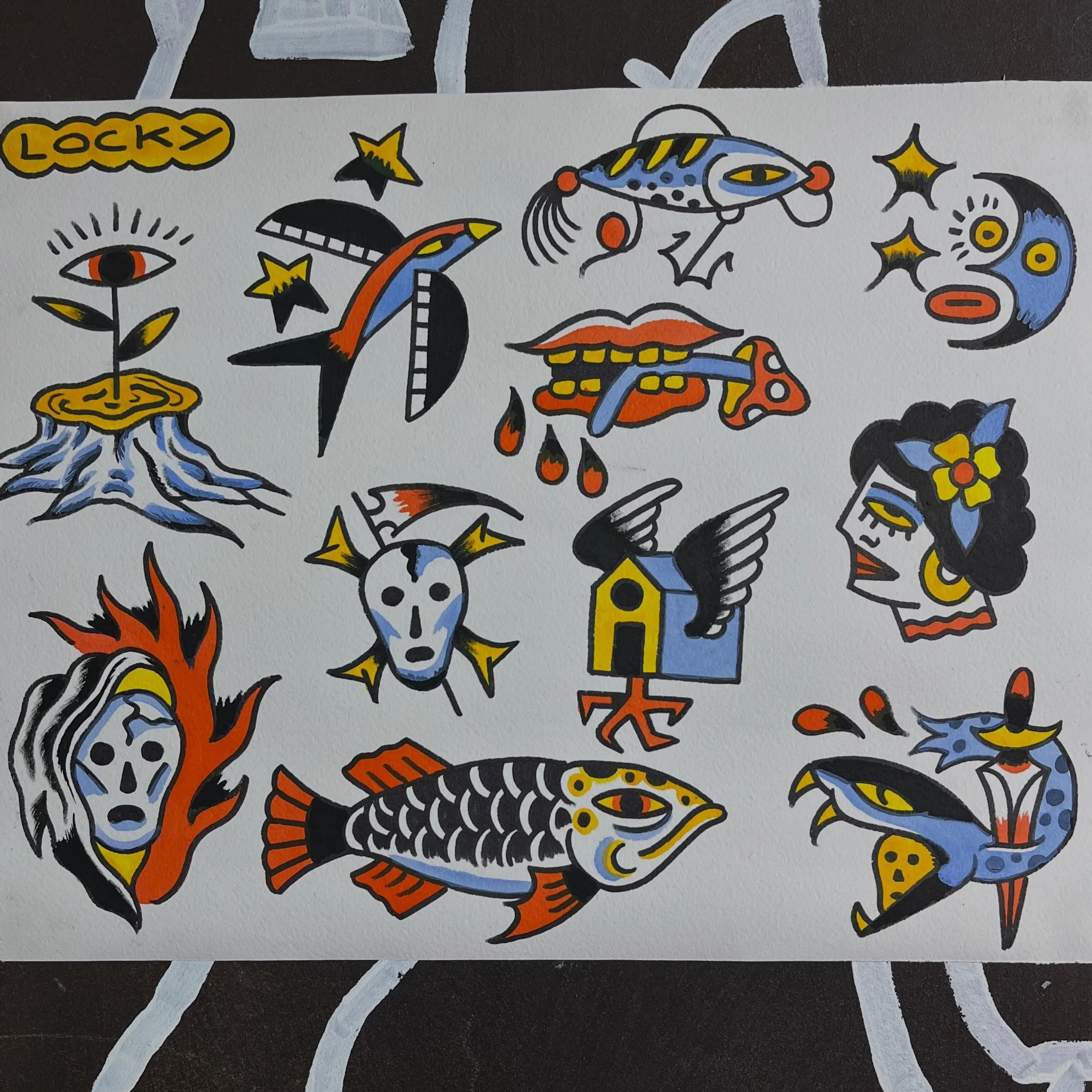 Two more flash sheets that will be available THIS SUNDAY at our flash day‼️

Sheets by @lockyharley @donny_tattoo_ 

All tattoos will be $100-$250 
Colour or black 
Arms and legs only 

Tattooing from 10am
➡️first in, first served

#superdeluxetattoo