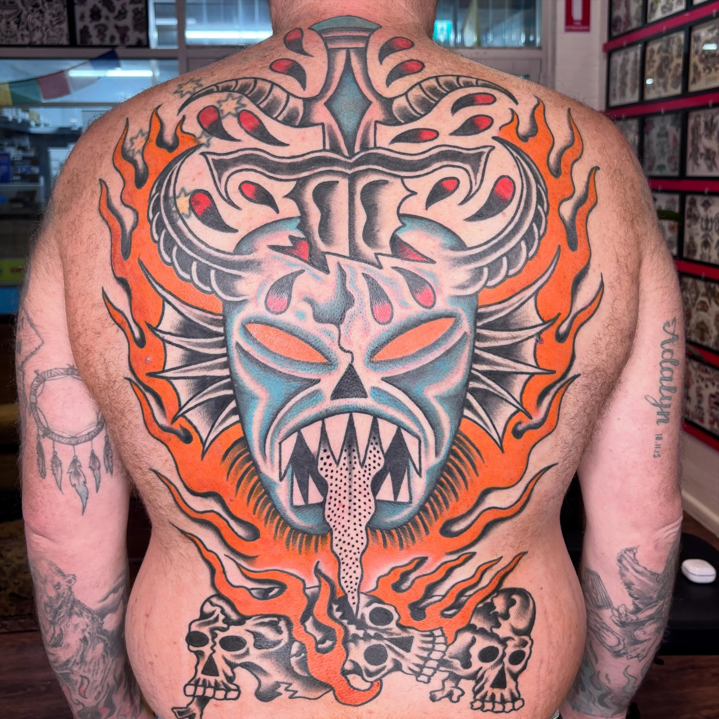 Back piece by @lockyharley 

Thanks so much Shane for the trust and commitment on this one. Super keen to start the front!! 🤘

It&rsquo;s getting chilly and winter is the perfect time to smash out a back piece! Get in touch if you would like to star