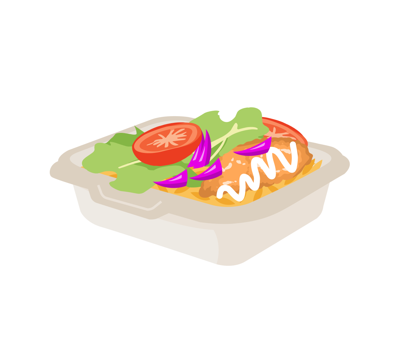 Fish over rice