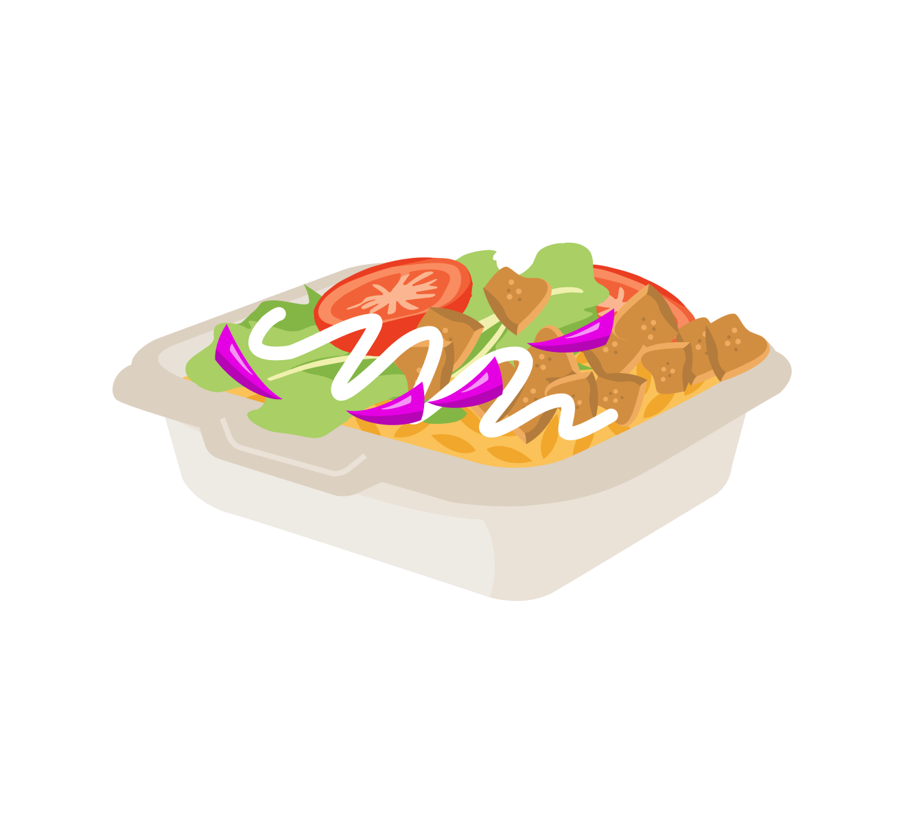 Chicken over rice