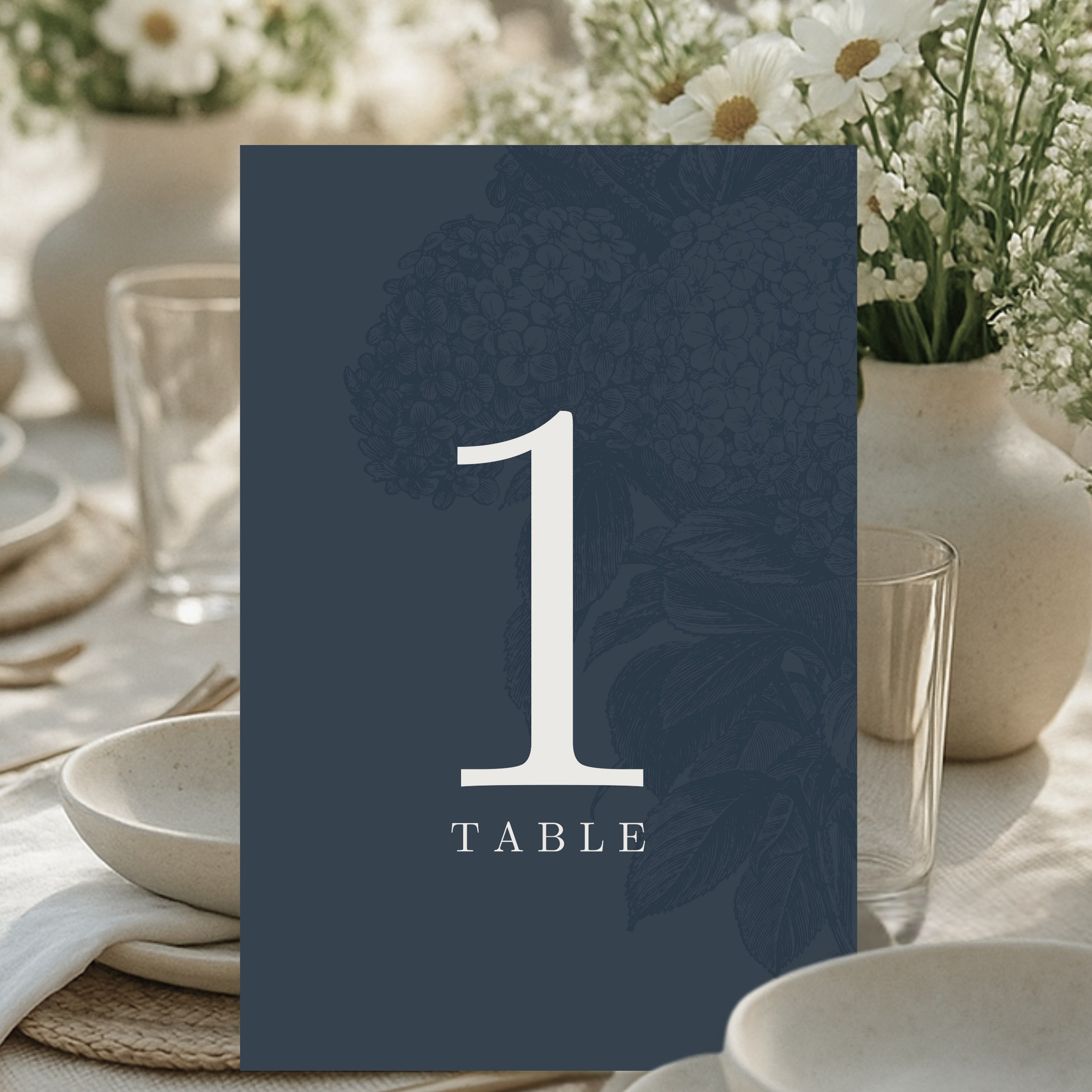 Estate Wedding Table Number