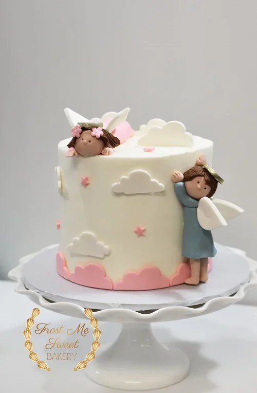 angel+babies+cake Baby Shower cake.webp