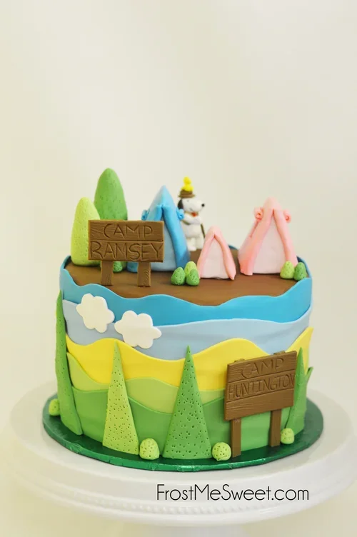 Baby Shower cake snoopy.webp