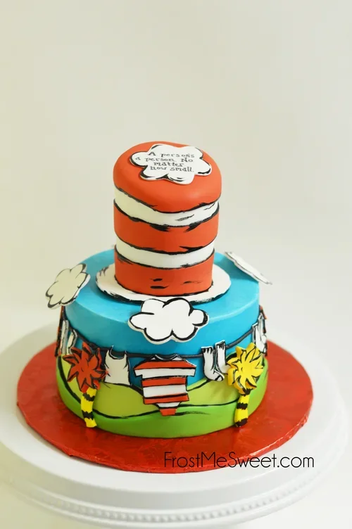 Baby Shower cake dr seuss.webp