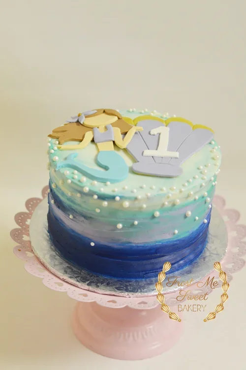 mermaid+basic 1ST BIRTHDAY CAKE.webp