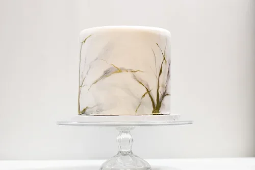 MARBLE sMALL 1 TIER WEDDING CAKE.webp