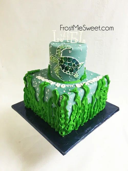 ocean sea turtle cake.webp