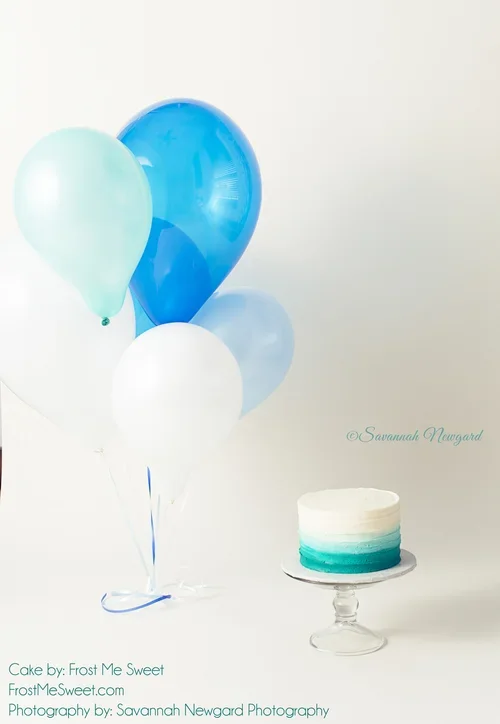 1ST BIRTHDAY CAKE OMBRE GREEN.webp