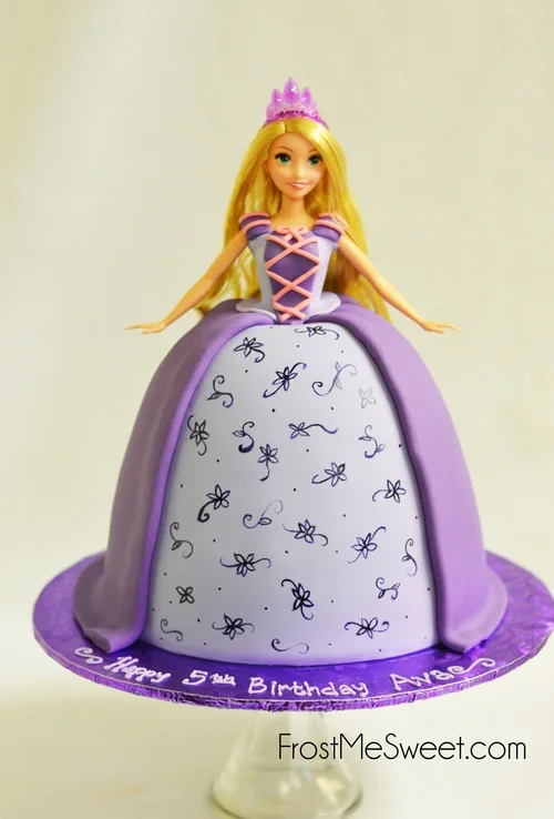 rapunzel barbie cake.webp