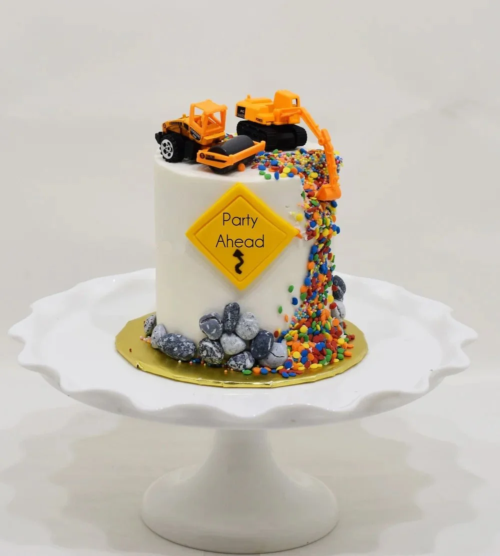 Party Ahead Construction Cake