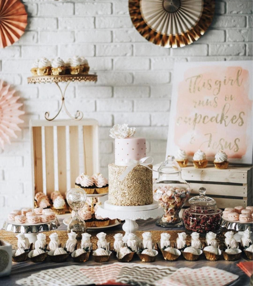 gold and blush cake.webp