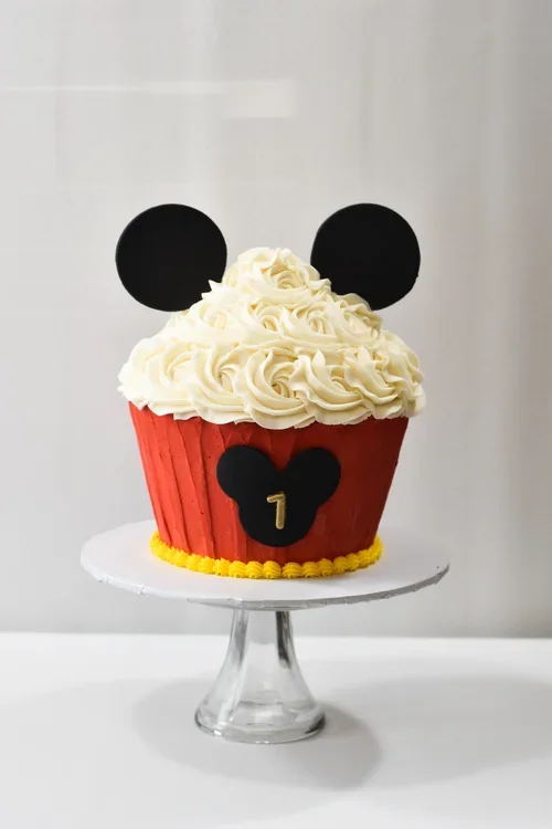 mickey+mouse+cupcake+cake 1ST BIRTHDAY CAKE.webp