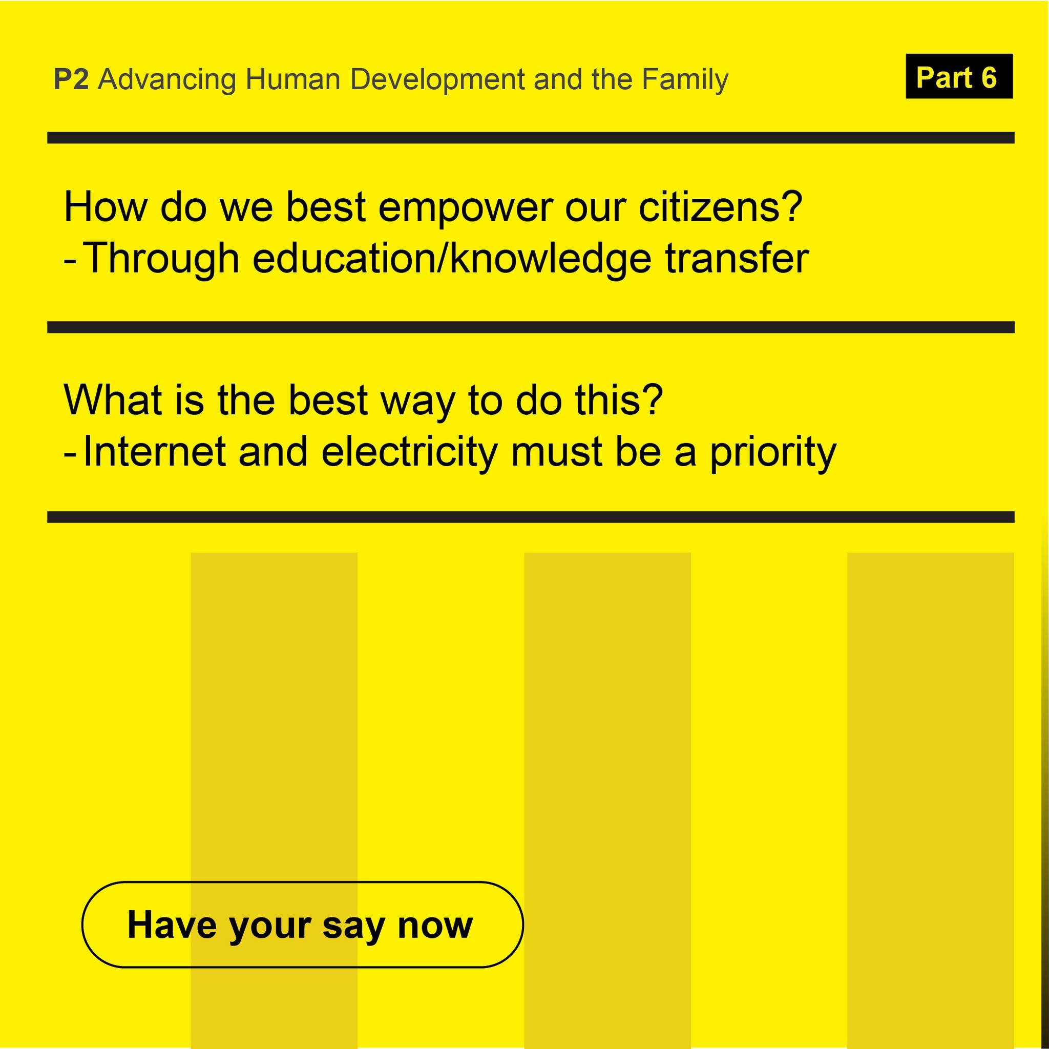 How do we truly empower our citizens? Through education, knowledge and access to information. When people can learn, connect and share ideas, communities grow stronger and opportunities expand. But knowledge needs a pathway &mdash; electricity and in
