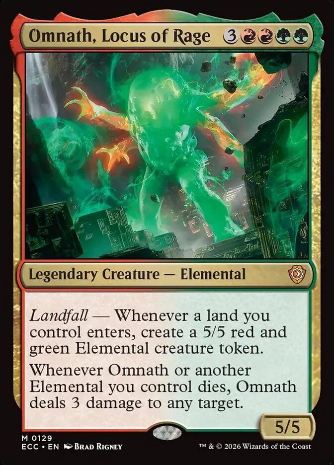 Omnath, Locus of Rage - Commander: Lorwyn Eclipsed (ECC) #129