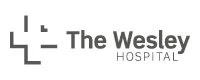The Wesley Hospital logo in black and gray.