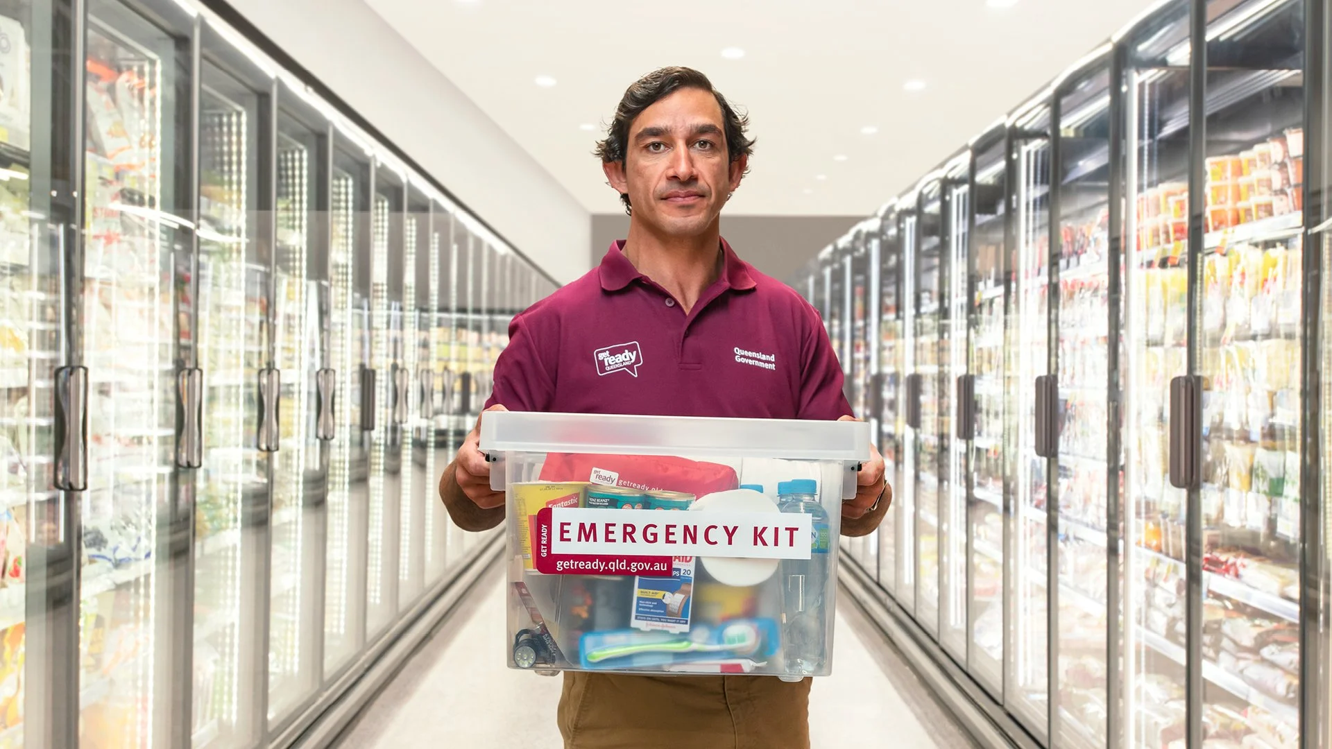 Get Ready for a superstar in a supermarket