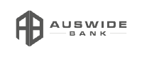 Logo of AUSWIDE Bank with the bank's name and emblem