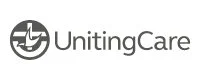 UnitingCare logo with a circular design and text
