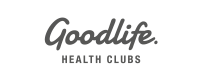 GoodLife Health Clubs logo in black text