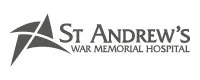 St. Andrew's War Memorial Hospital logo with star symbol and hospital name.
