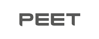The word 'PEET' in bold black letters