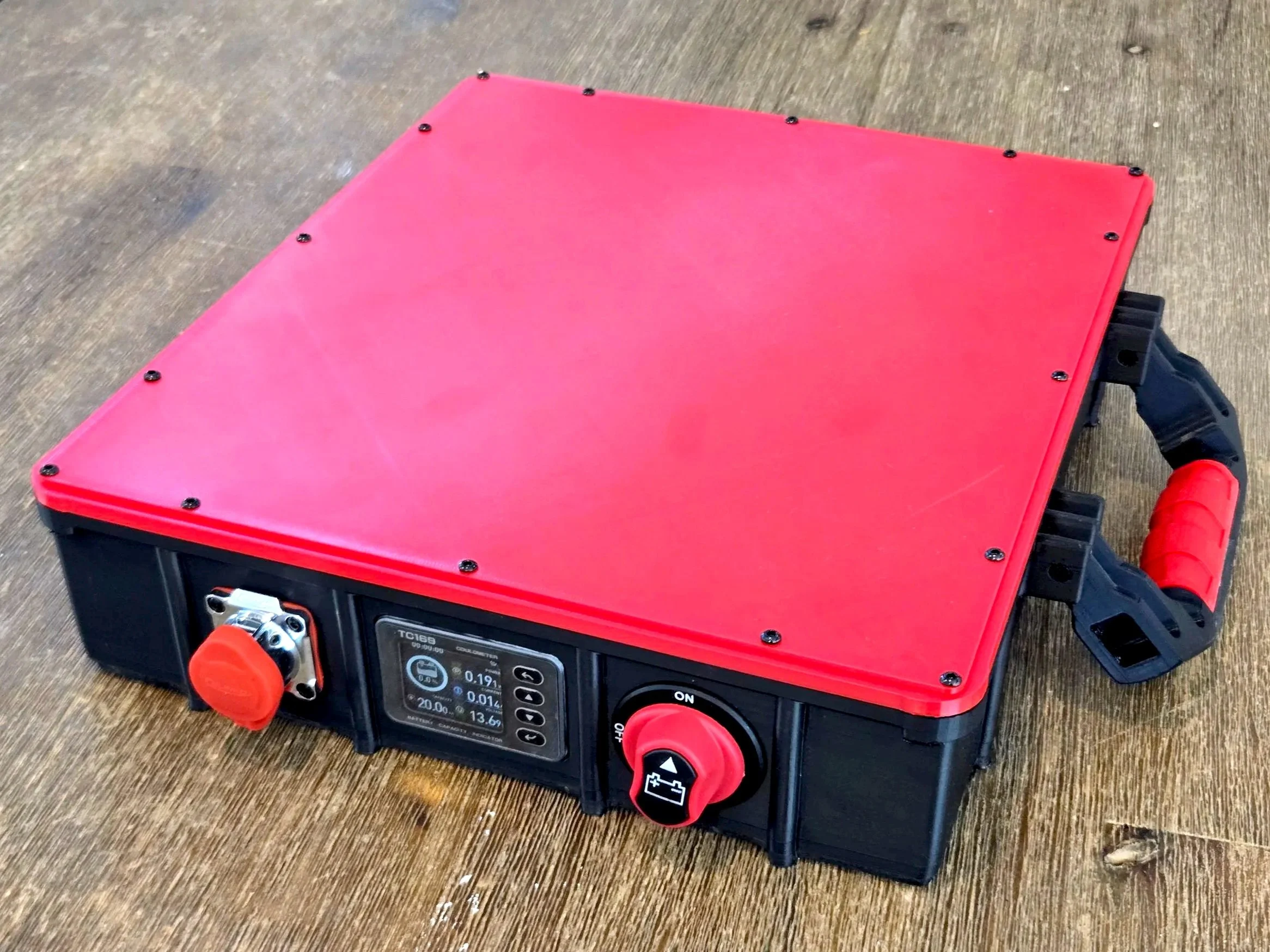 StarLink Rugged Case Angle 1 (Red)