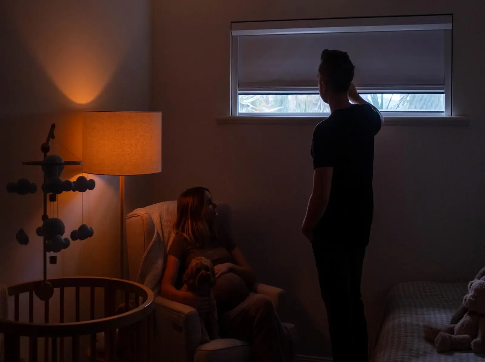 Blackout shade in this nursery block 100 percent of light for daytime sleeping.