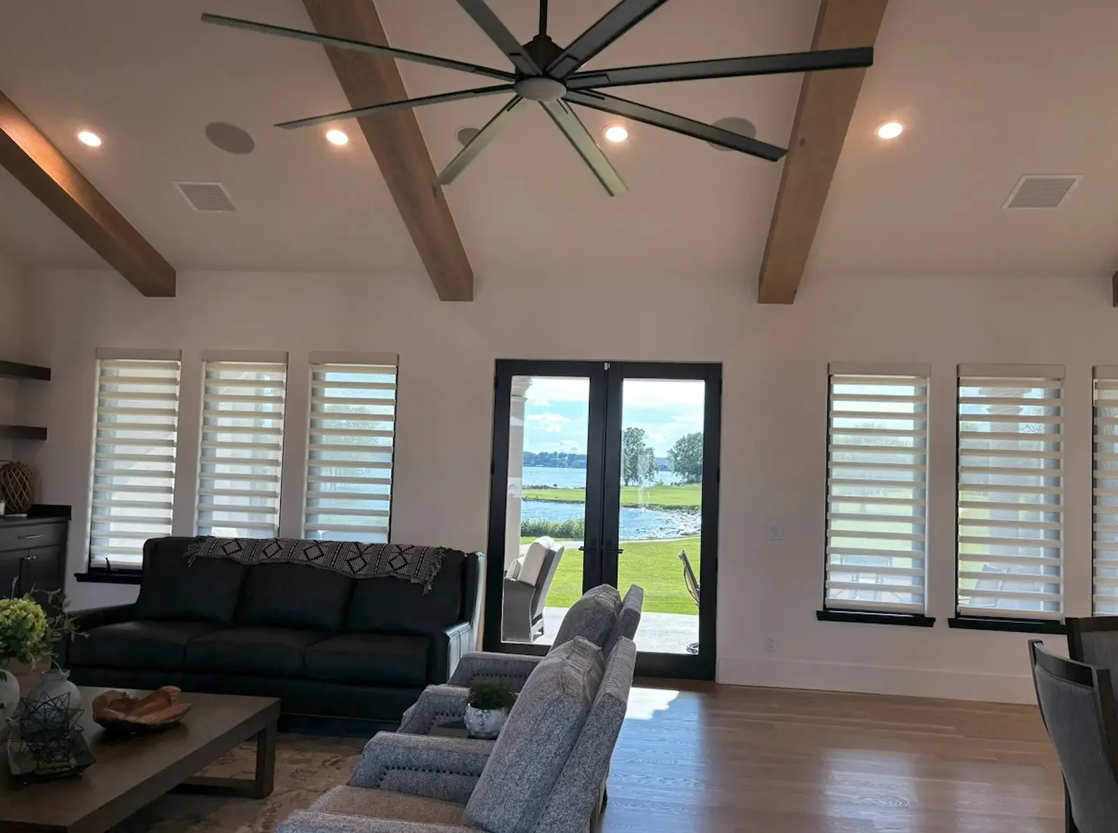 Norman sheer shades combine the look of sheer shades and layered shades